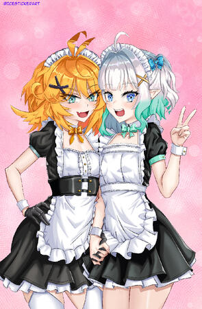 Doki and Mint Maids Doki and Mint Maids